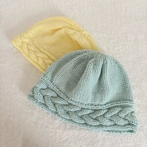 New! Set of 2 New Handmade Knit Hats
